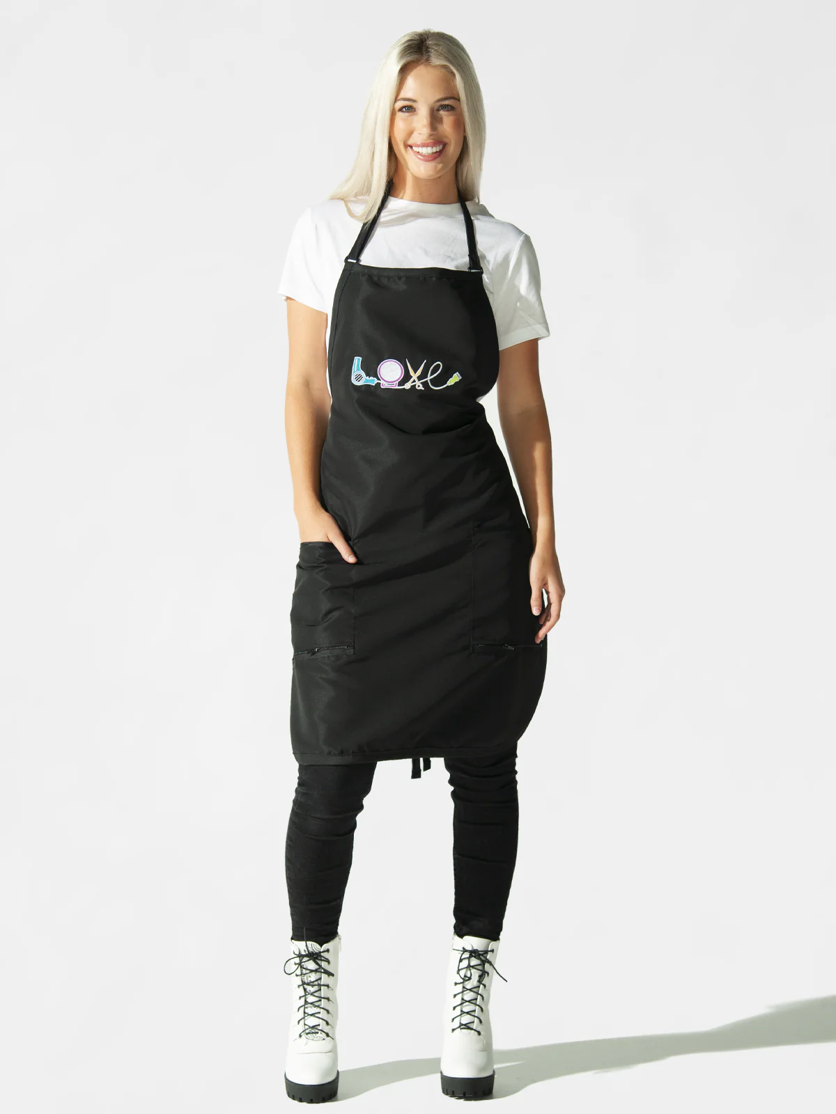 Betty Dain Stylist Apron Love | 281-BLK
