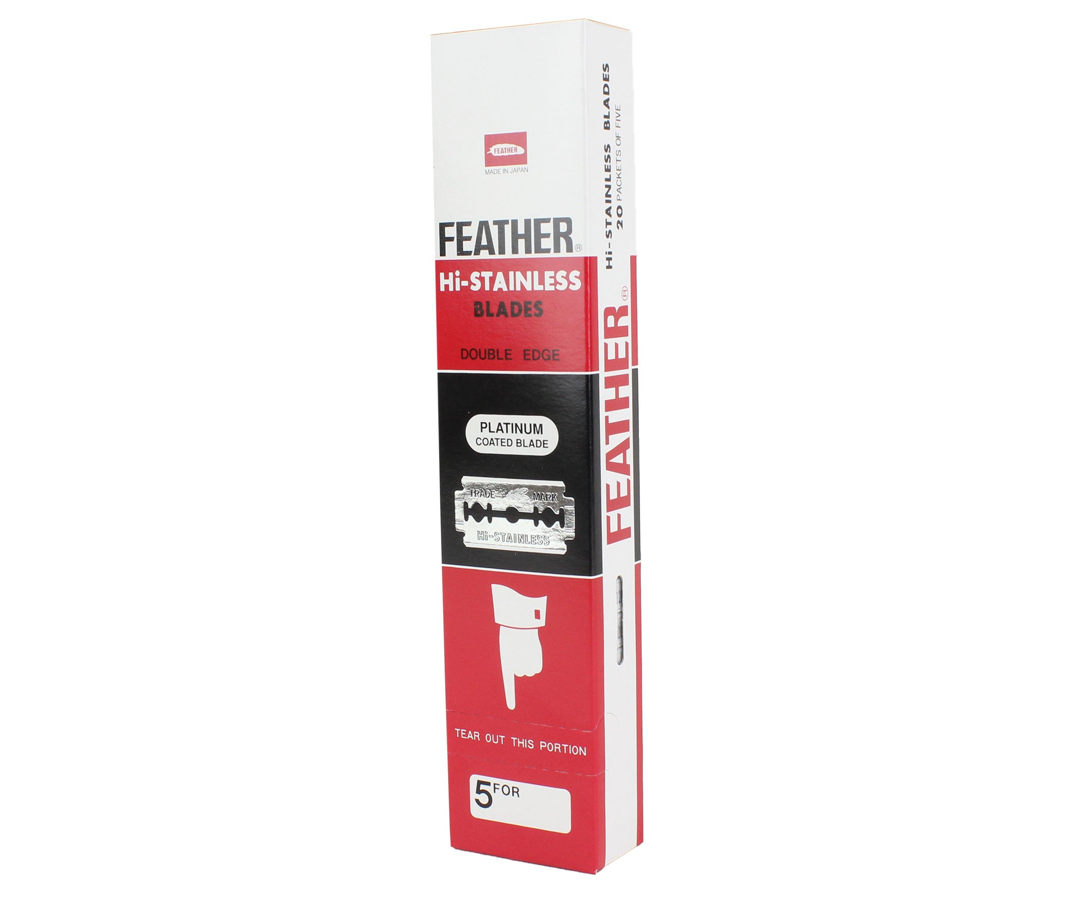 Feather Hi-Stainless Double Edge Blades 100pk