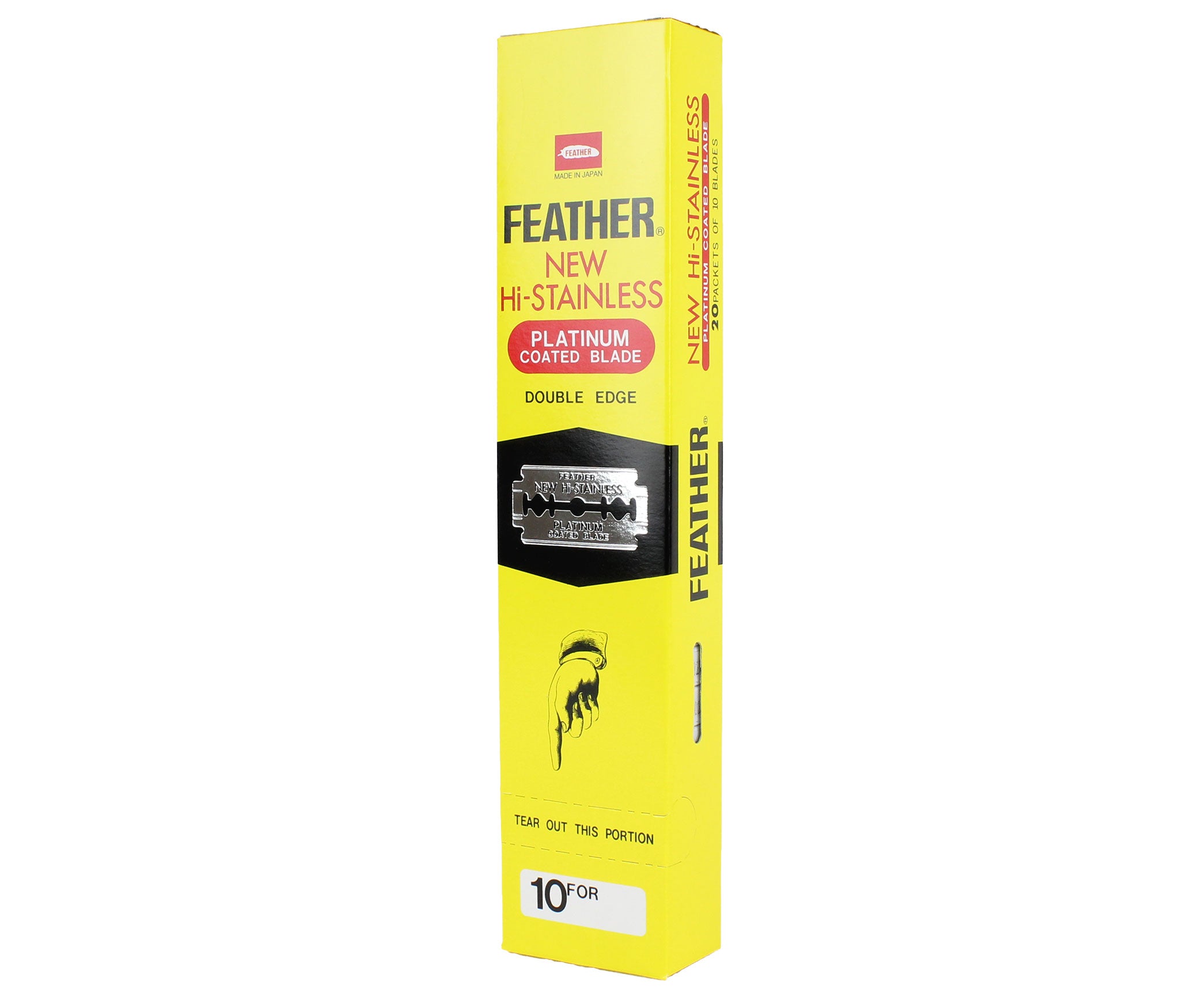 Feather Hi Stainless Platinum Double Edge Blades 200pk