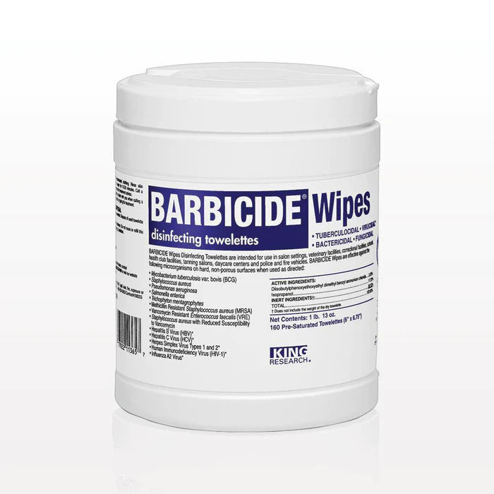Barbicide Wipes 160ct