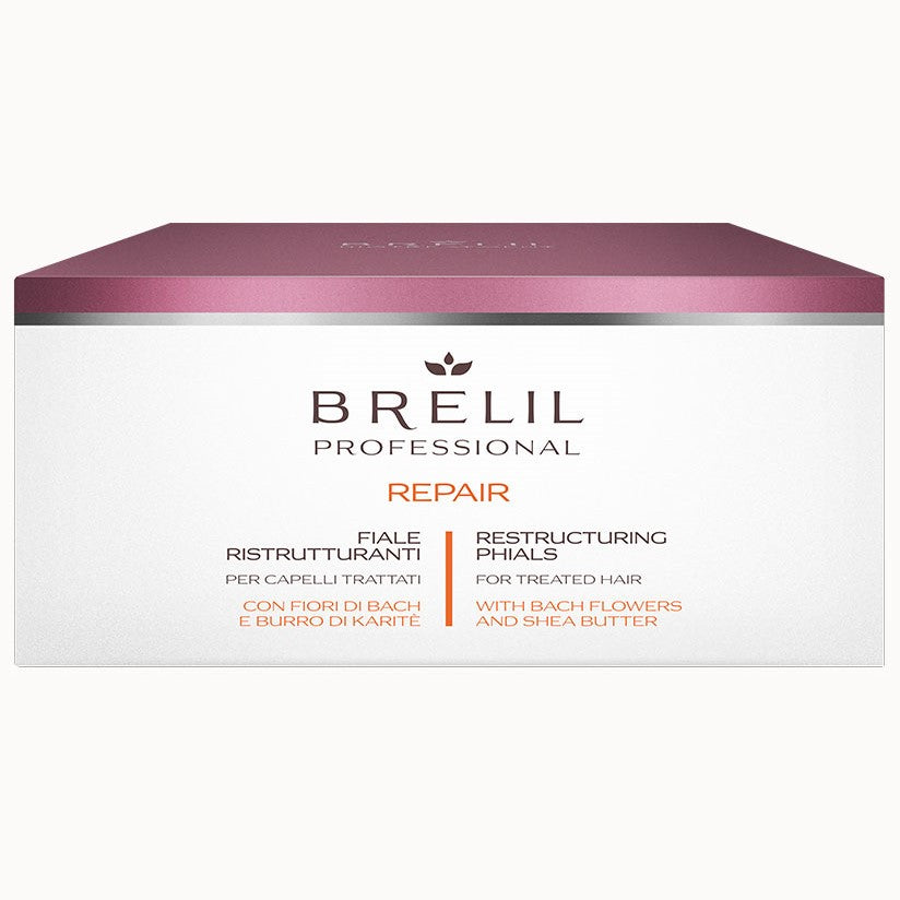 Brelil Professional Repair Restructuring Vials for Treated Hair 12pk