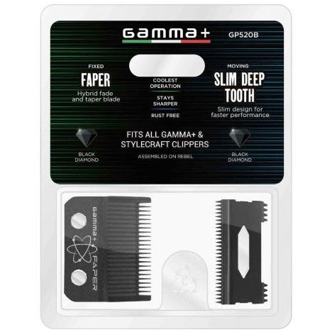 Gamma+ DLC Faper Blade with Slim Deep Tooth Set | GP520B