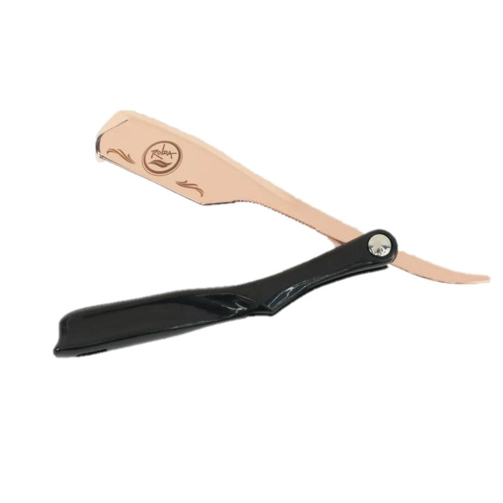 Rolda Steel Straight Razor Rose Gold